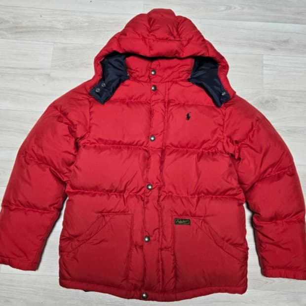 폴로 패딩 레드