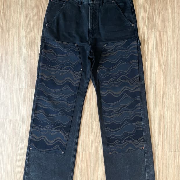 앤더슨벨 에스닉 카펜터 진 (washed black) M