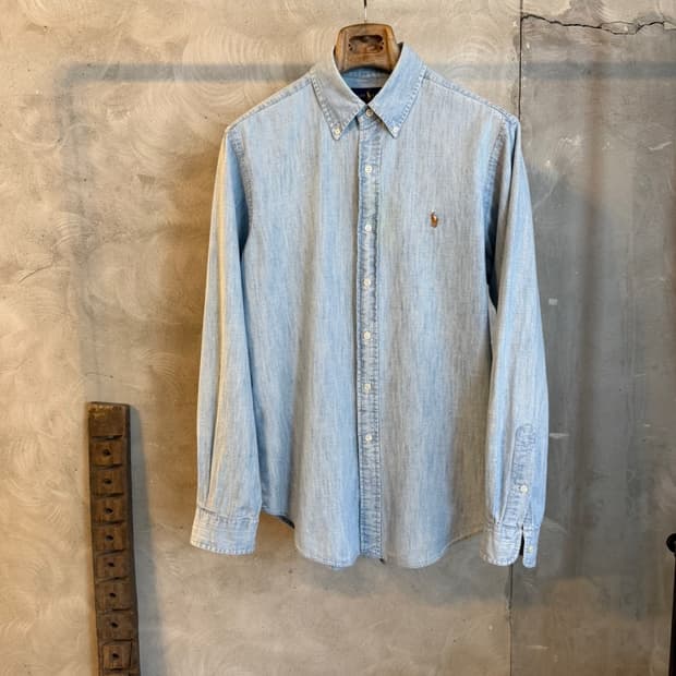 폴로 랄프로렌 샴브레이 버튼다운 셔츠 100