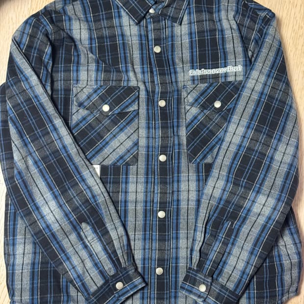 XL) 디스이즈네버댓 패디드 플란넬 셔츠 
