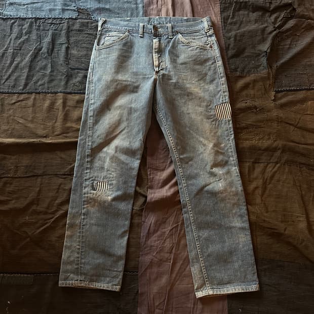 70s USA LEE 200z Vintage Denim Patns