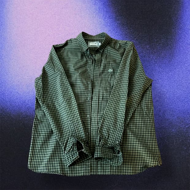 라코스테 체크 셔츠