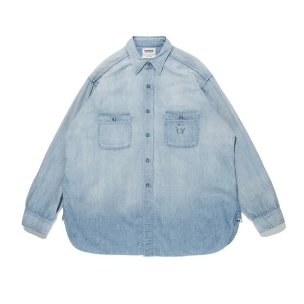 바우와우 24fw Bowwow USN Sailors 샴브레이 셔츠 L