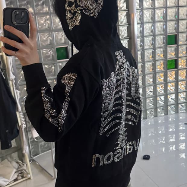 50TH STONE ZIP HOOD 스톤 지퍼 후드티 NVSZ-2411