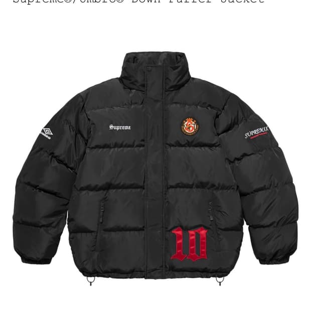 슈프림패딩 블랙 XL