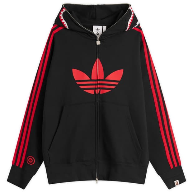 아디다스 베이프 후드집업 us xl