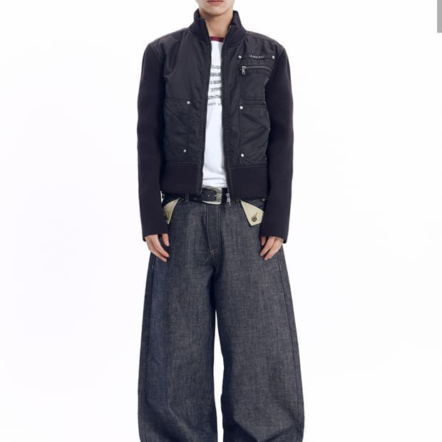 아캄 Knitted Nylon Jacket (Black) 2사이즈