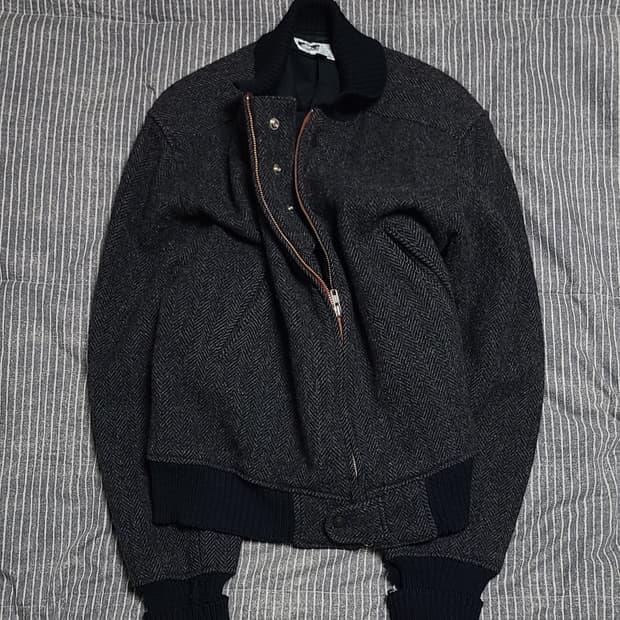 Engineered Gaments 에비에이터 헤링본 울 자켓 M size