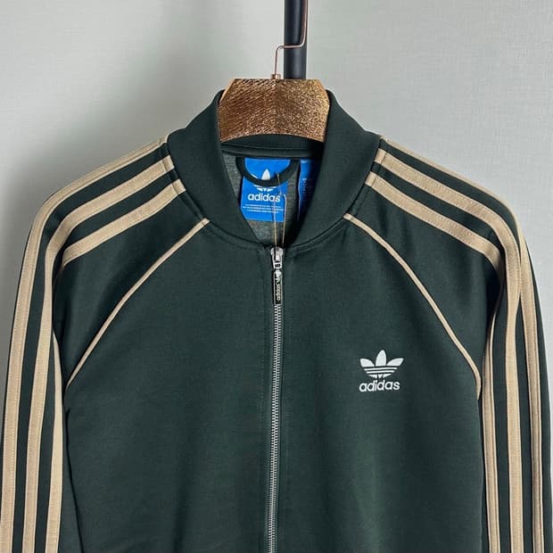 아디다스 희귀 말차 다크그린 골드 져지 트랙탑