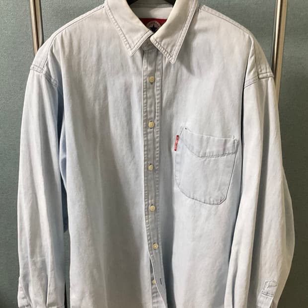 컨버스 빈티지 워시드 데님 셔츠