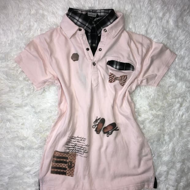 pink check piano top