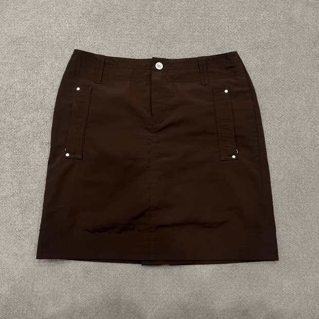 0 랄프로렌 골프 브라운 포켓 미니스커트