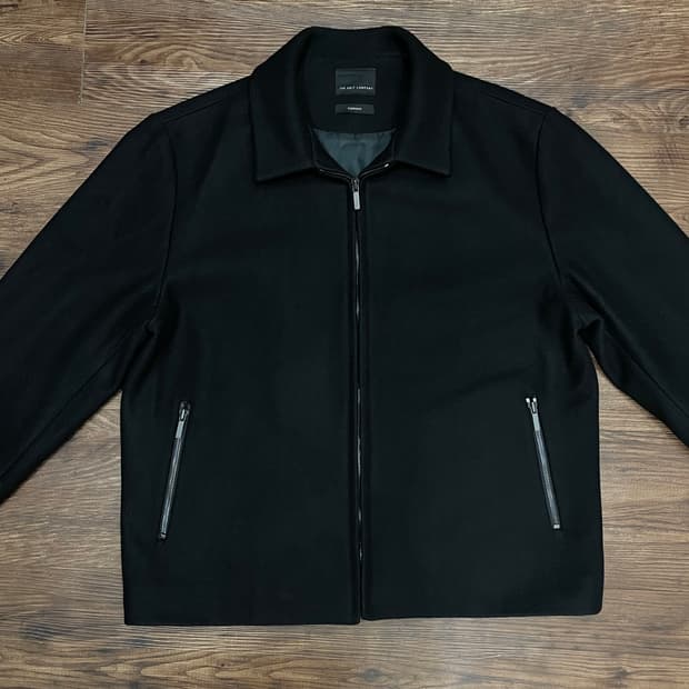 더니트컴퍼니 울 캐시미어 미니멀 자켓 블랙