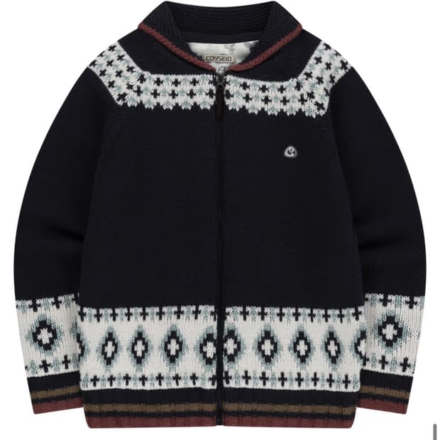 코이세이오 코위찬 니트 자켓 네이비