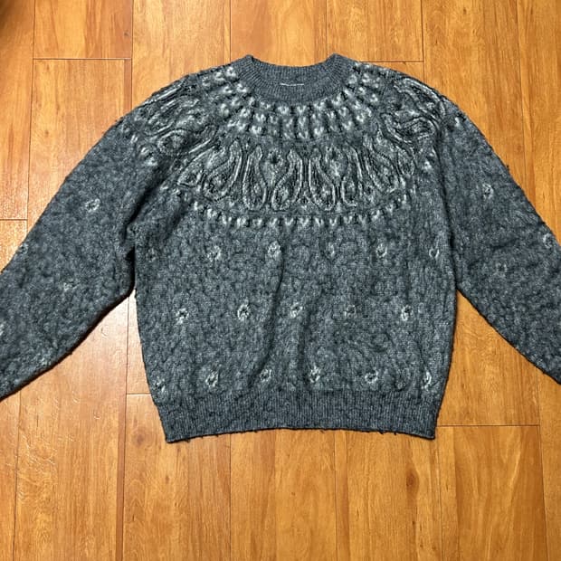 빈티지 브러쉬 니트 