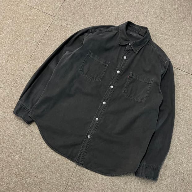  리바이스 흑청 데님남방