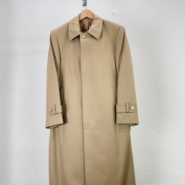 이브 생로랑 디퓨전 옴므 브라운 싱글 트렌치 코트