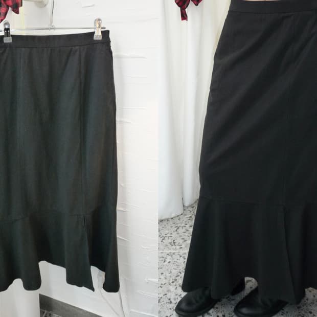 Charcoal mermaid skirt