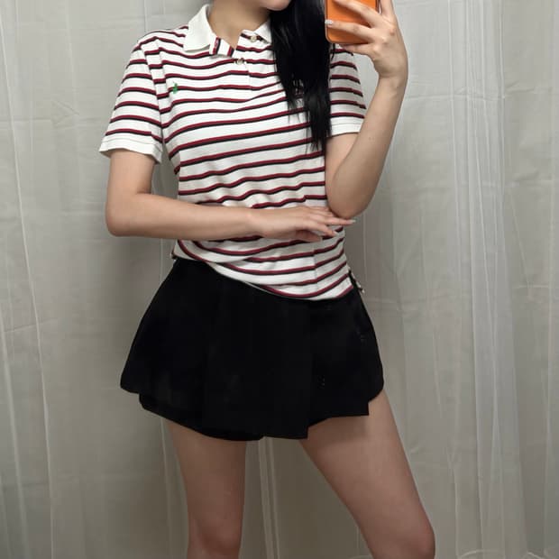 폴로 랄프로렌 스트라이프 PK 카라 반팔 티셔츠