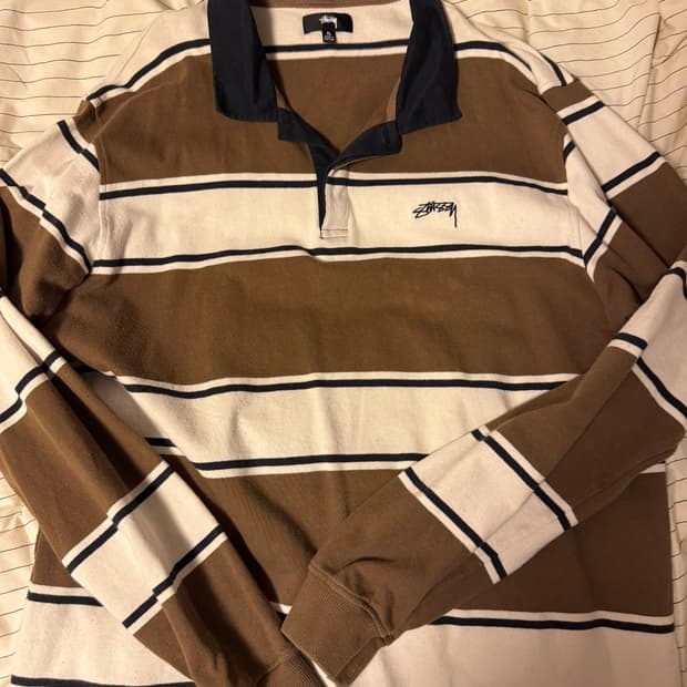 스투시 럭비 티셔츠 