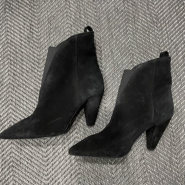 H&M 웨스턴 스웨이드 앵클 부츠 블랙 EU37/한국235