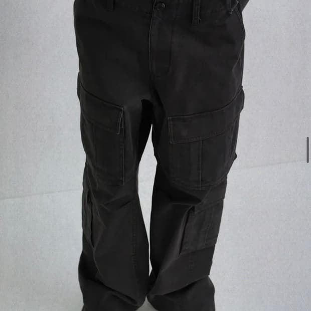 S/E/O WASHED COTTON CANVAS CARGO PANTS 