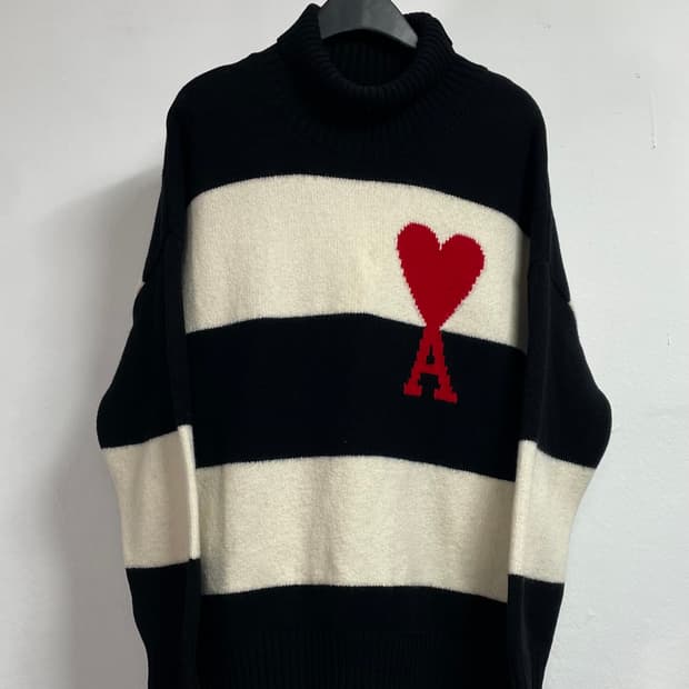 아미 단가라 목폴라 니트 (on.189)  