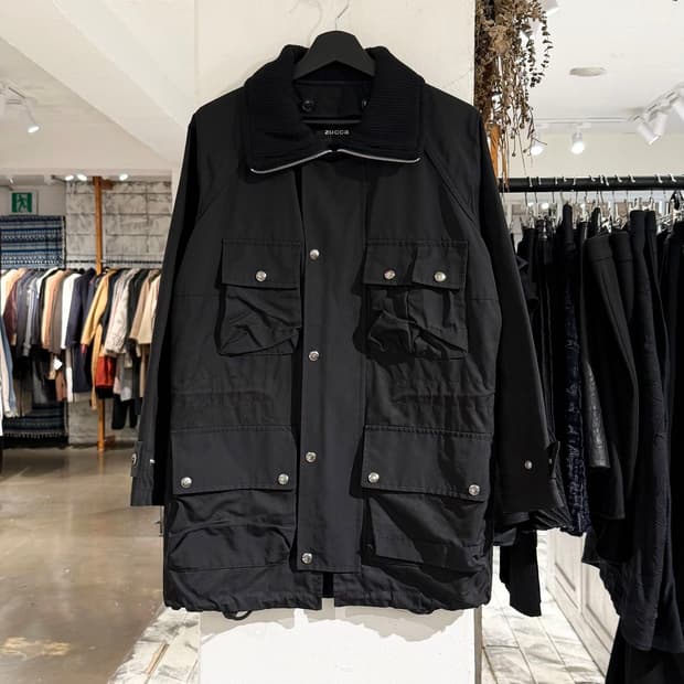 카반드주카 블랙 멀티 포켓 필드 자켓