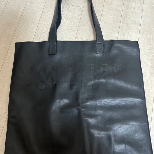 [레더 토트백] MHL/마가렛호웰 / black / onesize