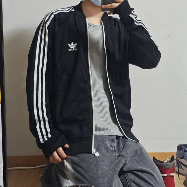 아디다스 삼선 구 슈퍼스타 트레이닝 져지 자켓