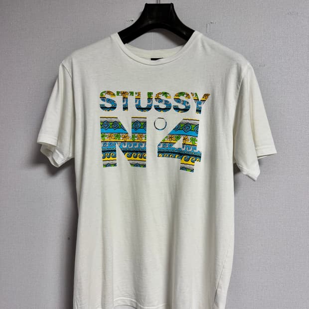 스투시 STUSSY N°4 그래픽 반팔 티셔츠 M