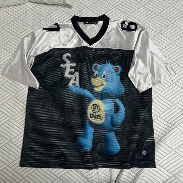 LMC 매쉬소재 럭비티 1 반팔 스포티 티셔츠 공용 데일리