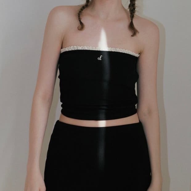 오버듀플레어 레이스 튜브탑