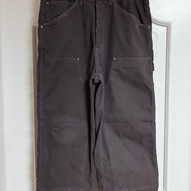 [M]카키스 워시드 카펜터 팬츠 브라운