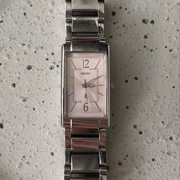 Seiko 세이코 lk 루키아 스퀘어 쿼츠 핑크