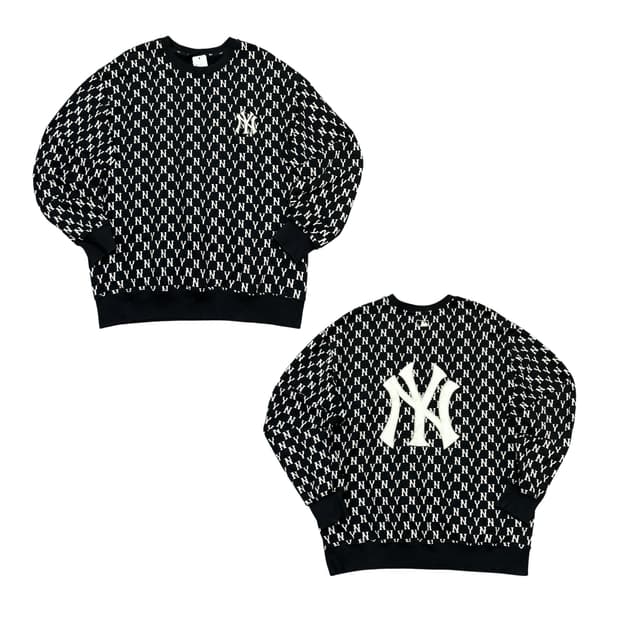 # ✨ (바배) MLB 뉴욕양키즈 모노그램 맨투맨