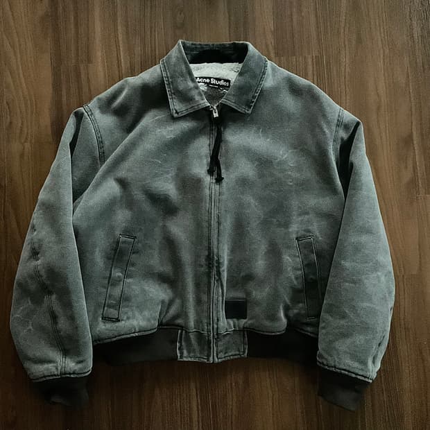 아크네 스튜디오 캔버스 봄버 S사이즈 택보유 코리아 정발