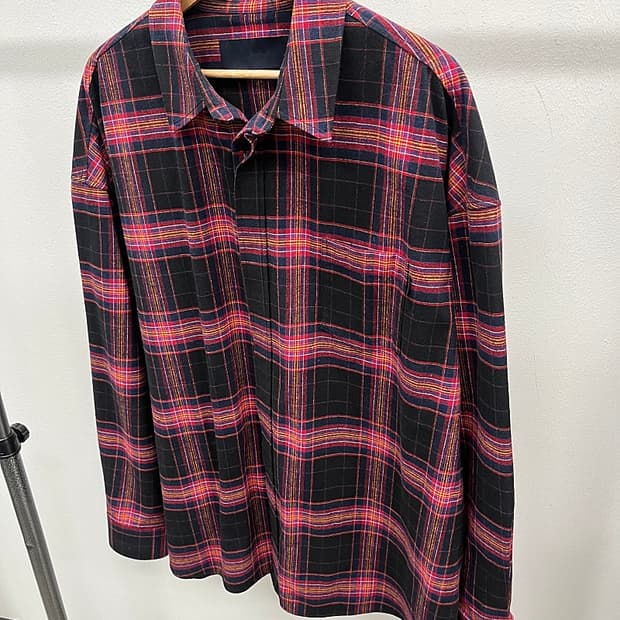 110) 준지 플란넬 오버셔츠 