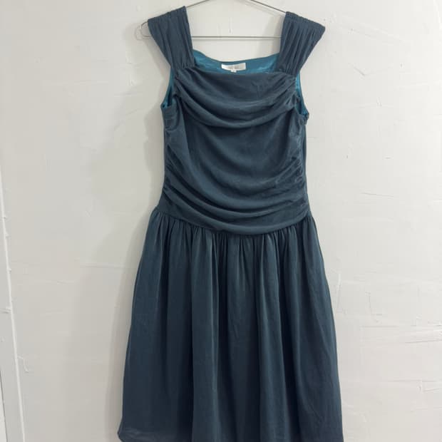 infine shirring dress 