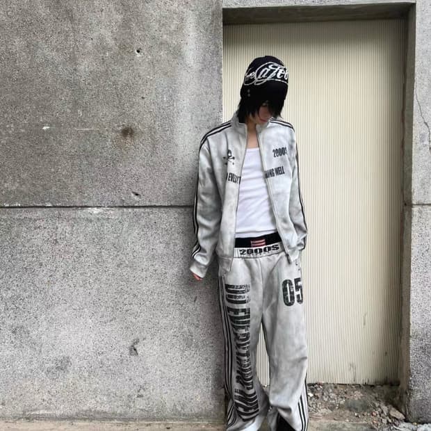 스트릿 새깅 츄리닝 팬츠