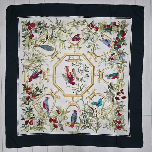 에르메스 90s 까레90 RAMAGE 라마지 라마쥬 패턴 스카프