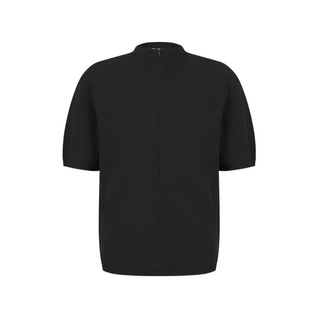 아모멘토 Half Zip-Up Knit, Black M