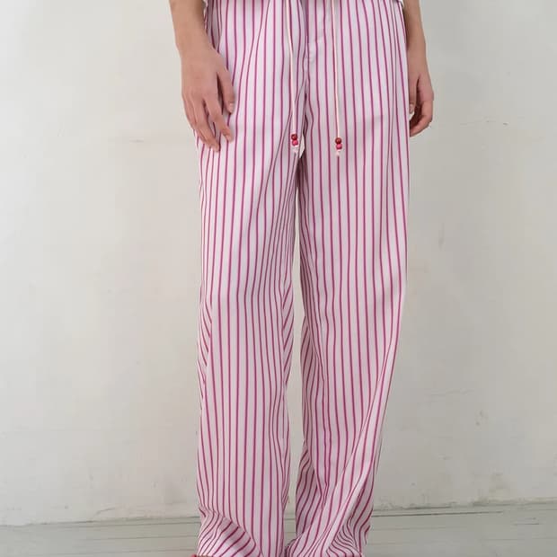 엔조블루스 스프레드 스트라이프 밴딩 팬츠