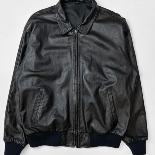 빈티지 양가죽 자켓 블루종