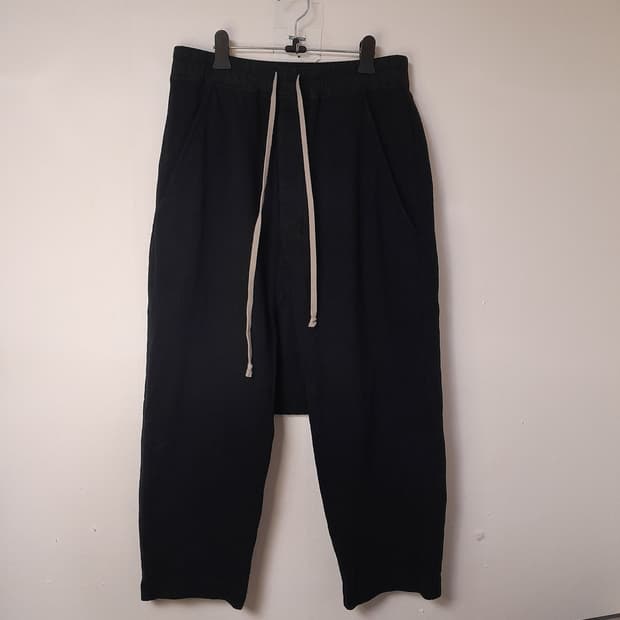 릭오웬스 18FW 다크쉐도우 헤비코튼 사루엘팬츠 XS/30"~32"
