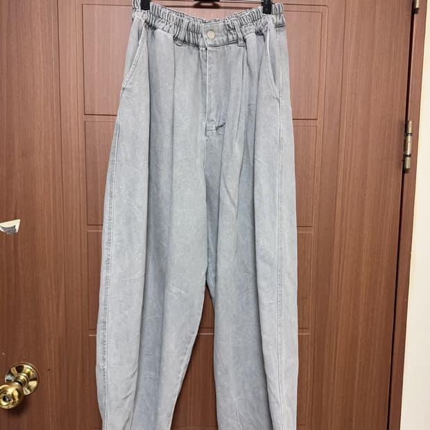 모리걸 하구미 빈티지 너드깔 그레이 벌룬 팬츠