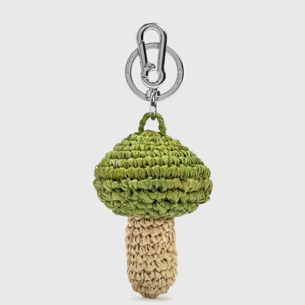 Stussy mushroom keychain