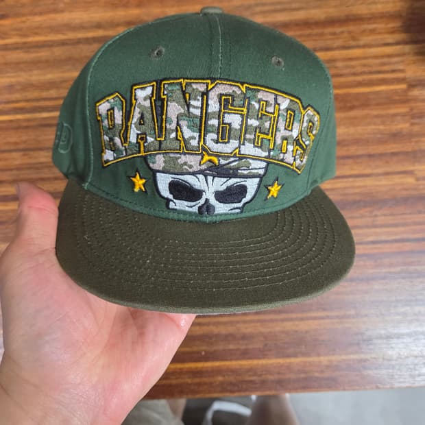 스톨앤딘 빈티지 카모 레인저 스컬 스냅백 모자 프리 
