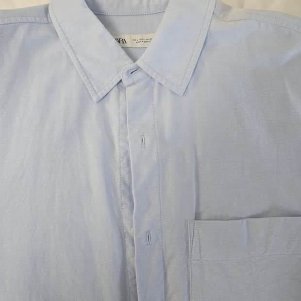 자라 스카이블루 옥스포드 셔츠 105사이즈