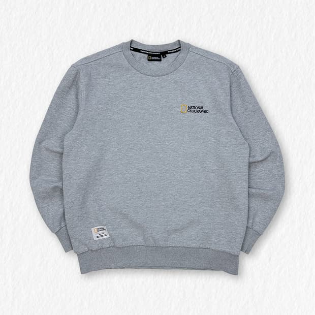 내셔널지오그래픽 맨투맨 그레이